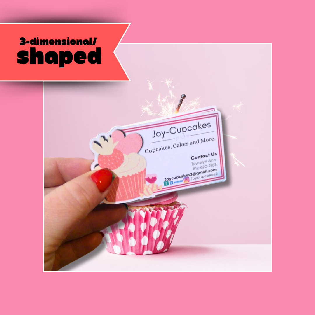 Cake Shaped Business Cards | Made To Order