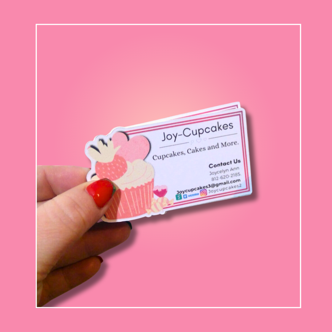 Cake Shaped Business Cards | Made To Order