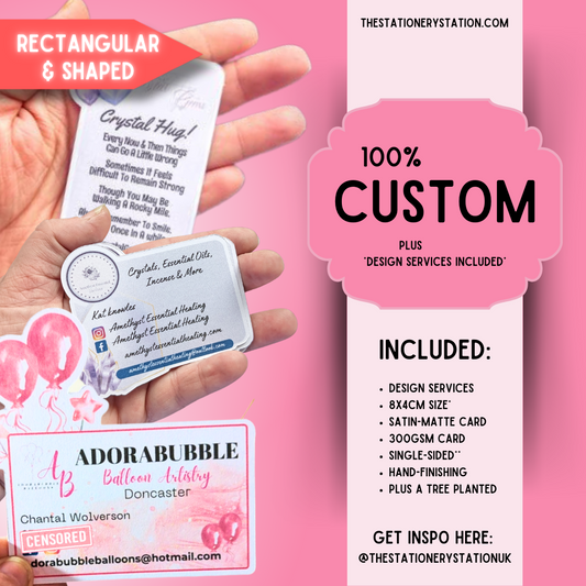 SHAPED Custom Business Cards | Made To Order (STD Size)