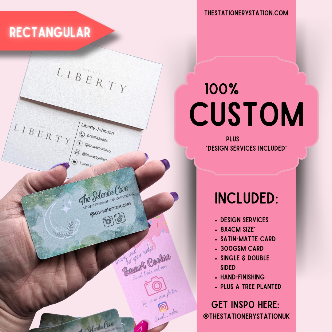 Custom Business Cards | Made To Order (STD Size)